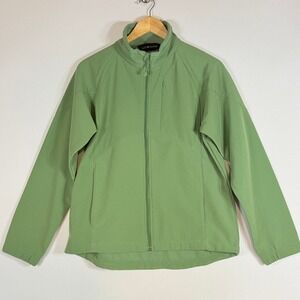 Black Diamond Womens Medium Softshell Jacket Green Outdoor Tech Performance